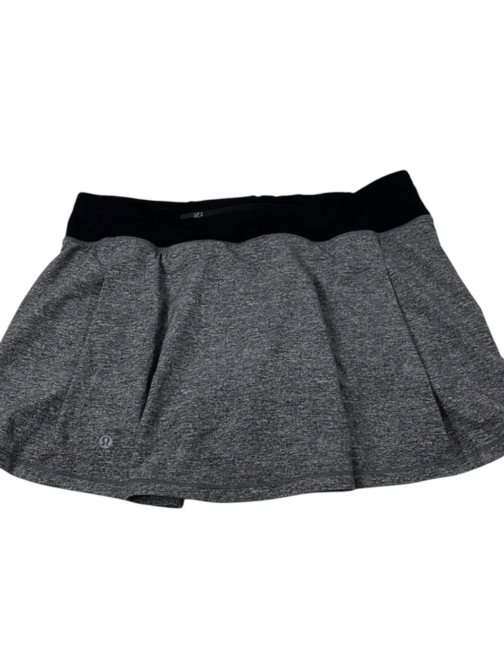 Lululemon Pace Rival Skirt (Tall) *No Panels 15”*Heather Lux Multi Black / Black